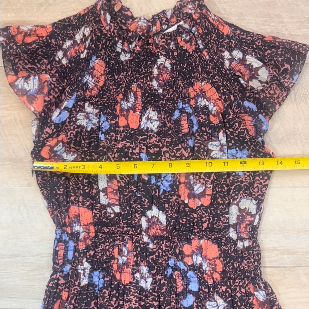 Cleobella Floral Maxi Dress in Black with Pink & Blue Accents - Picture 8 of 10